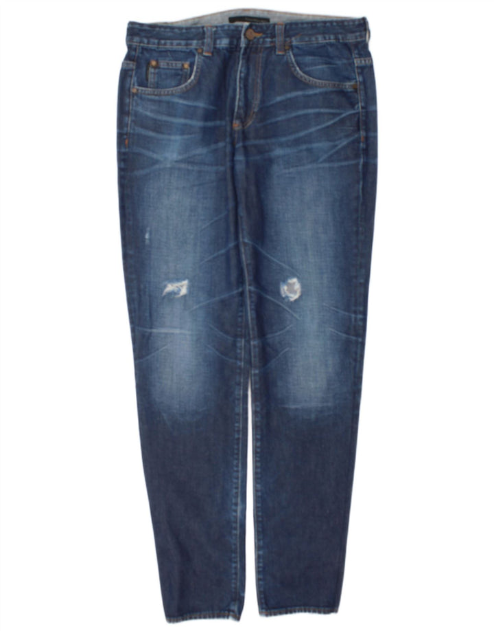 Calvin Klein Jean slim classique effet vieilli W32 L34 pour homme en coton bleu