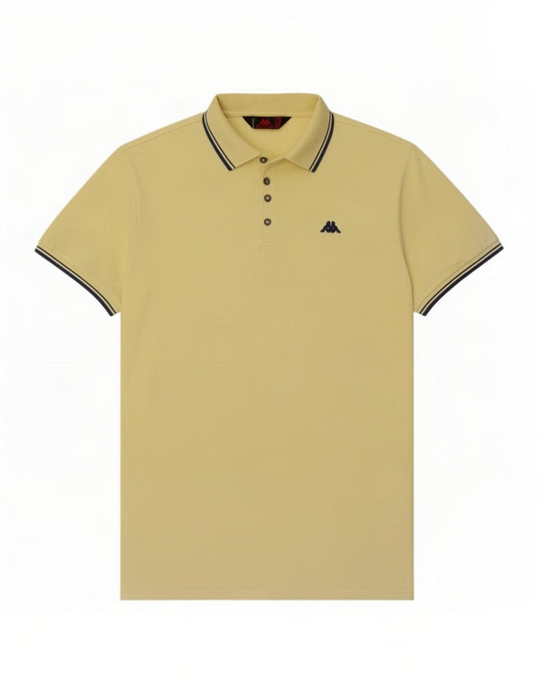 Kappa Polo Homme 2XL Jaune Coton