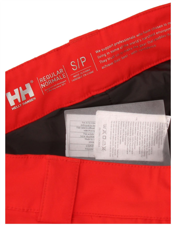 Helly Hansen Pantalon de ski régulier pour homme Small Rouge Colorblock Polyester