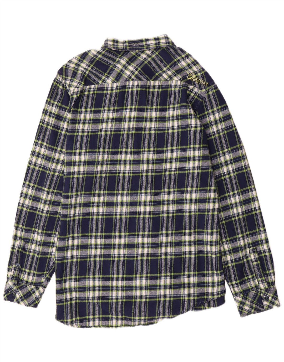 QUIKSILVER Chemise Flanelle Homme XL Bleu Marine Carreaux Coton