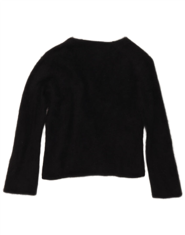 Monsoon Pull Femme UK 12 Medium Noir Angora