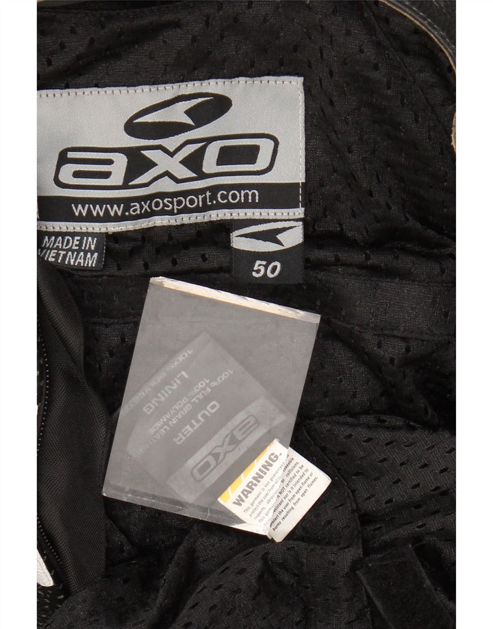 AXO Combinaison Graphique Garçon 10-11 Ans Noir Colorblock Cuir Moto