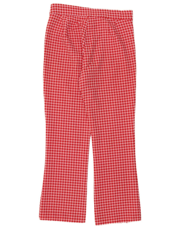 Zara Pantalon court pour femme Medium W28 L25 Vichy rouge