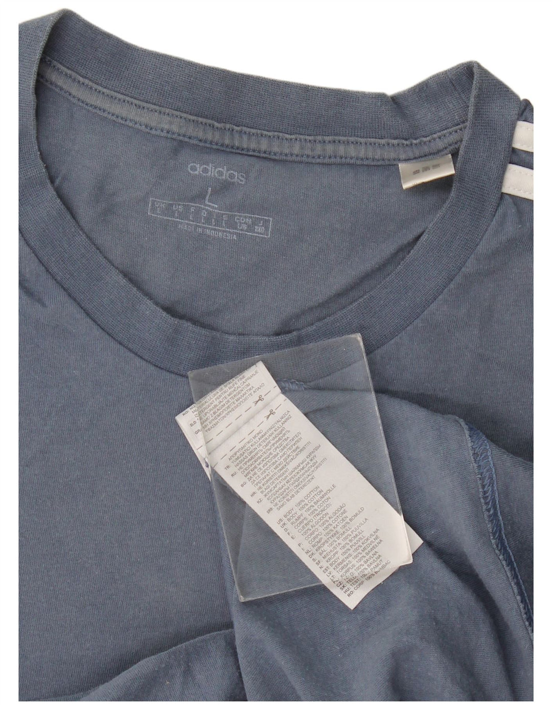 Adidas T-Shirt Homme Haut Grand Bleu Coton
