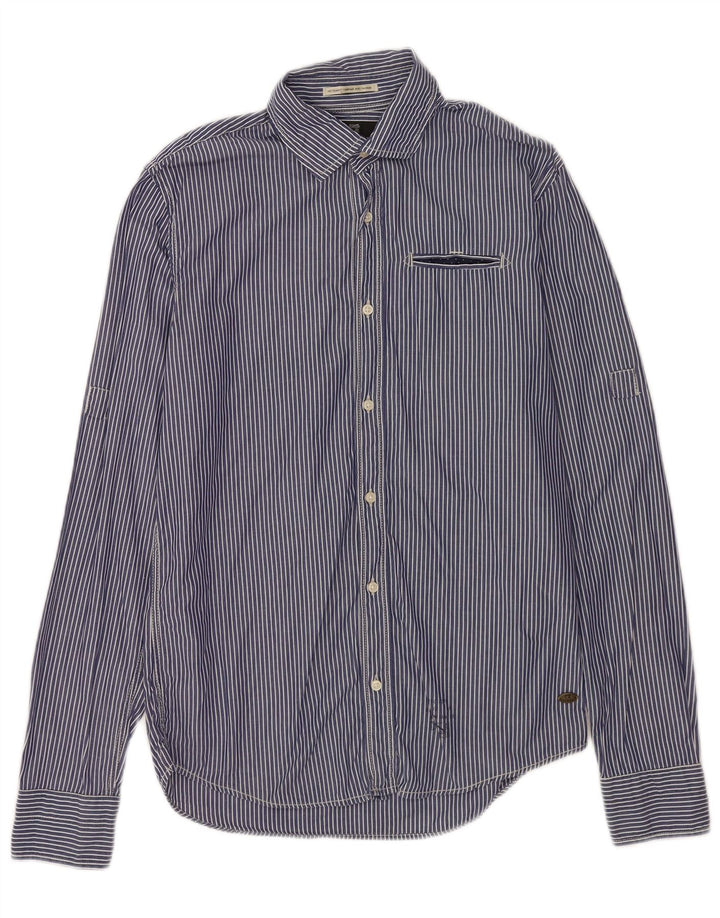 Scotch & Soda Chemise Small Bleu Rayé Coton Homme