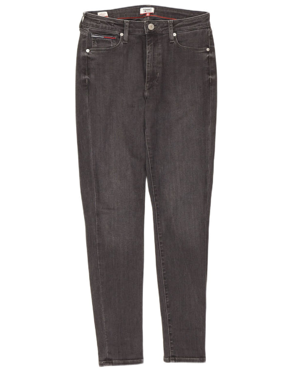 Tommy Hilfiger Jean super skinny taille haute pour femme W28 L28 gris coton