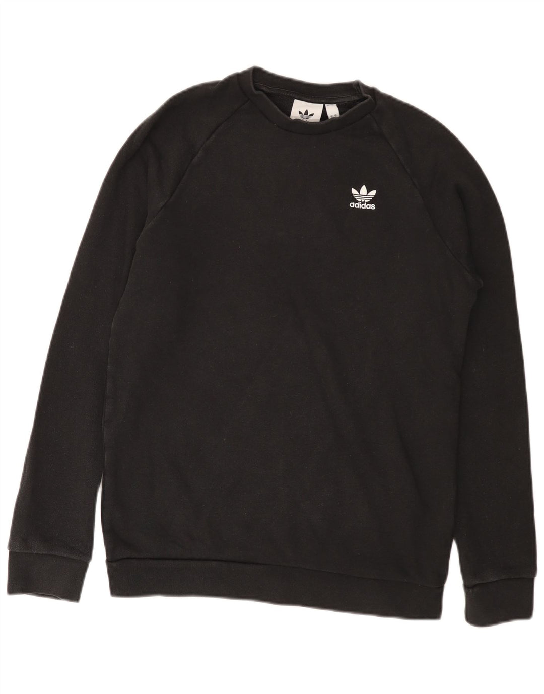 Adidas Sweat-shirt pour homme en coton noir Taille S