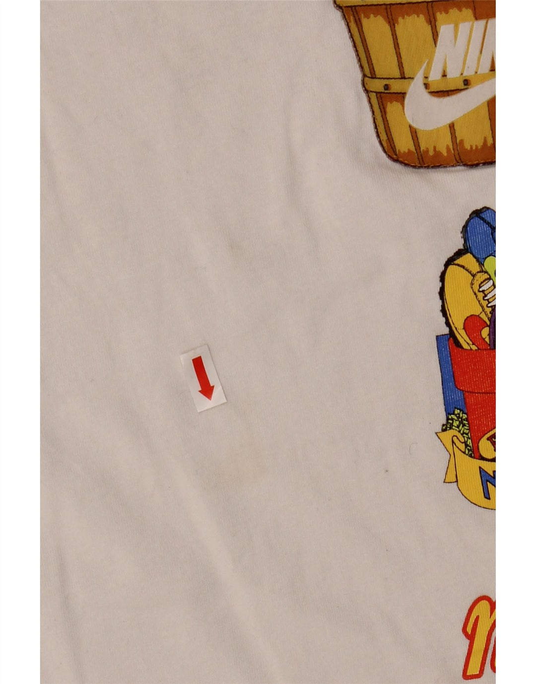 Nike T-shirt graphique pour hommes, petit, en coton blanc