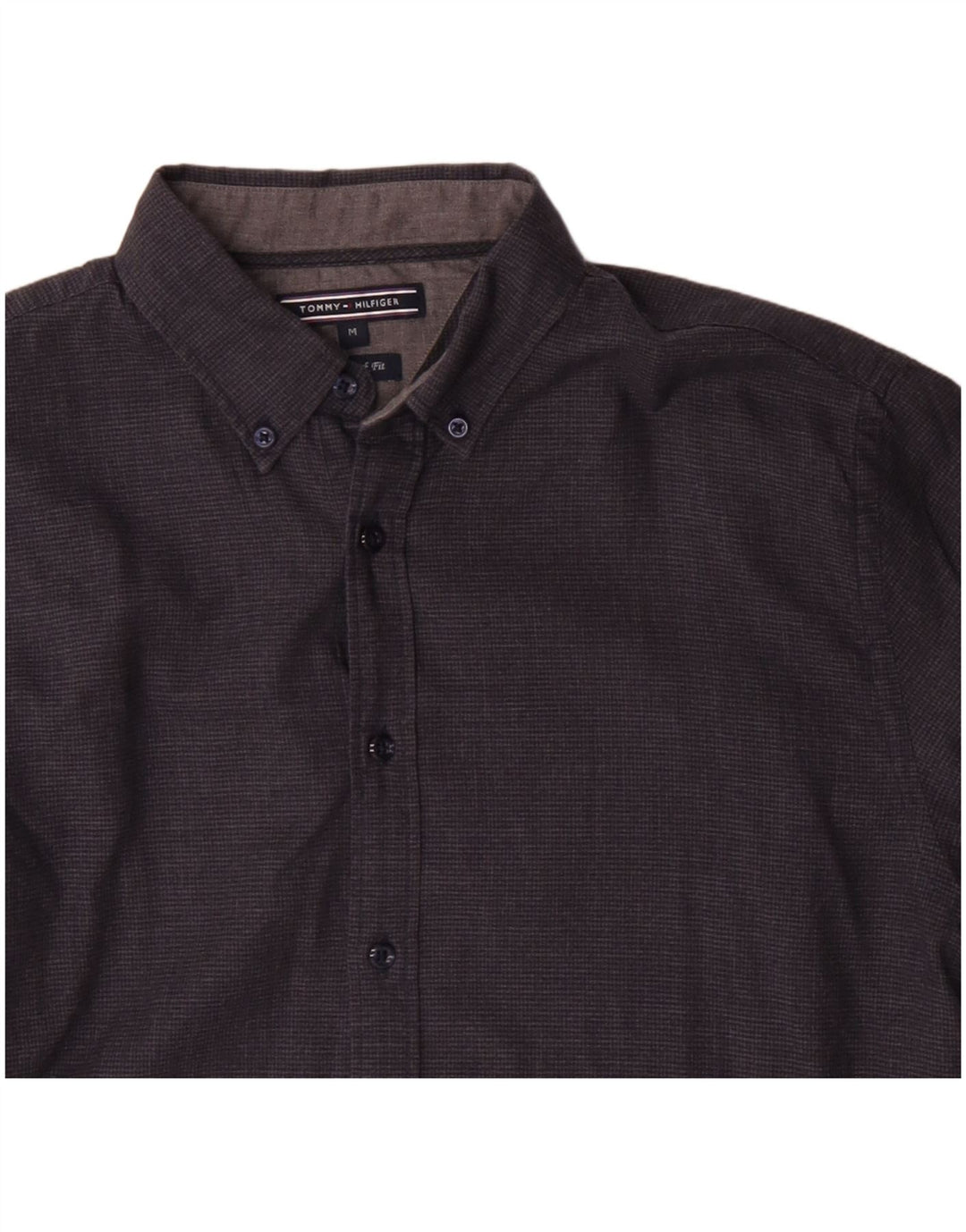 Tommy Hilfiger Chemise New York Fit Homme Gris Moyen Coton