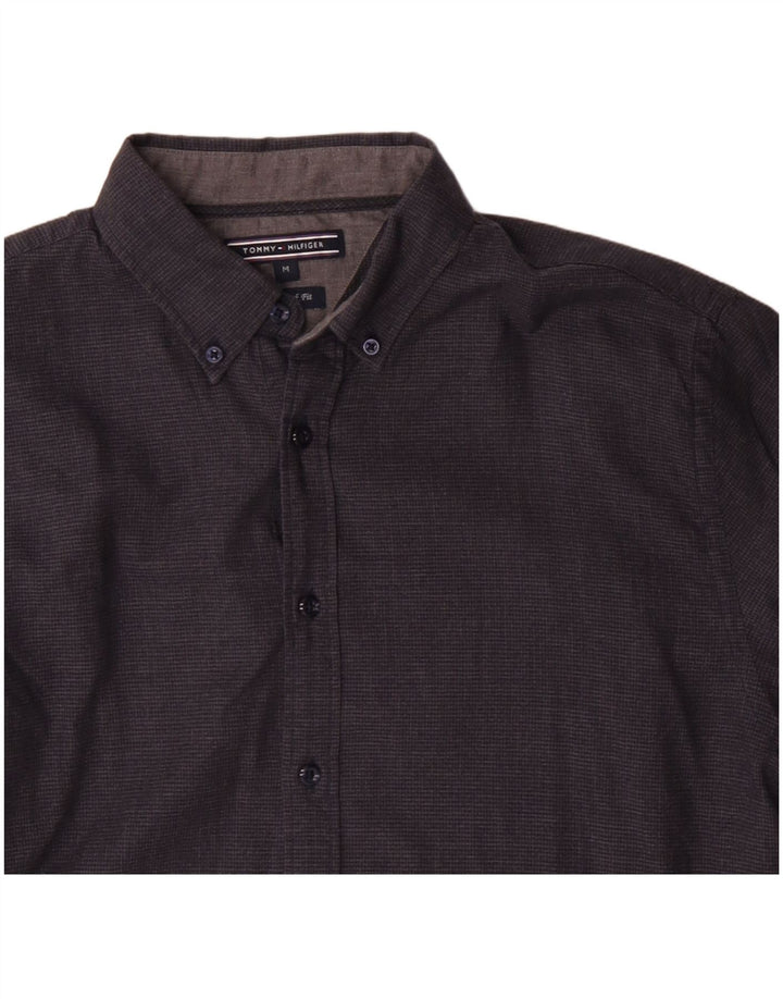 Tommy Hilfiger Chemise New York Fit Homme Gris Moyen Coton