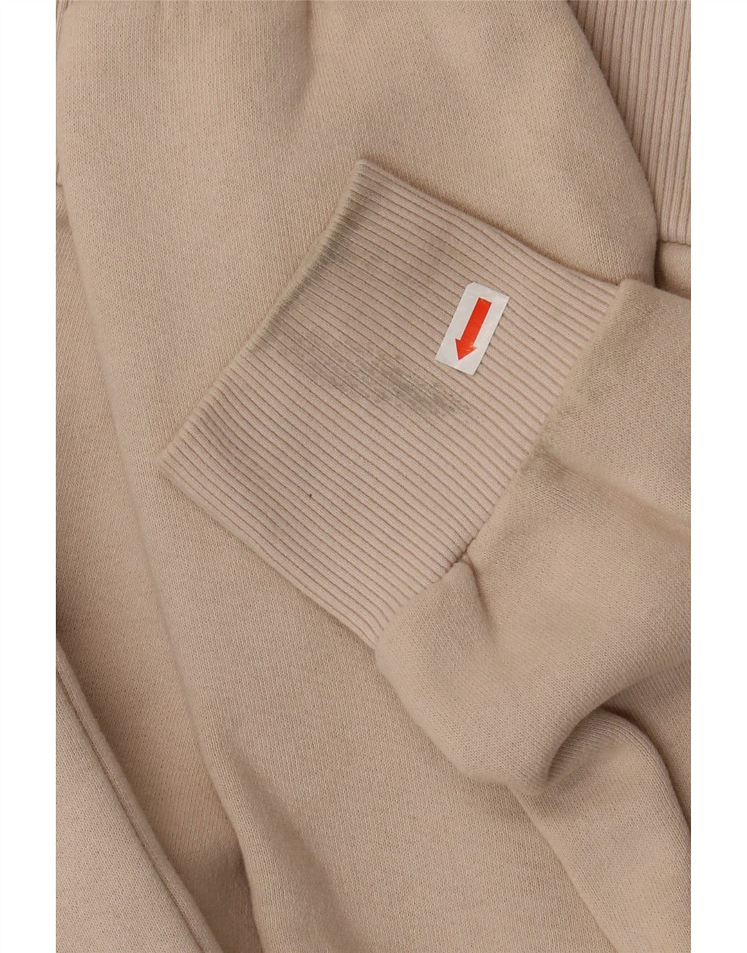 SUPERDRY Pull à capuche graphique pour femme UK 8 Small Beige Coton