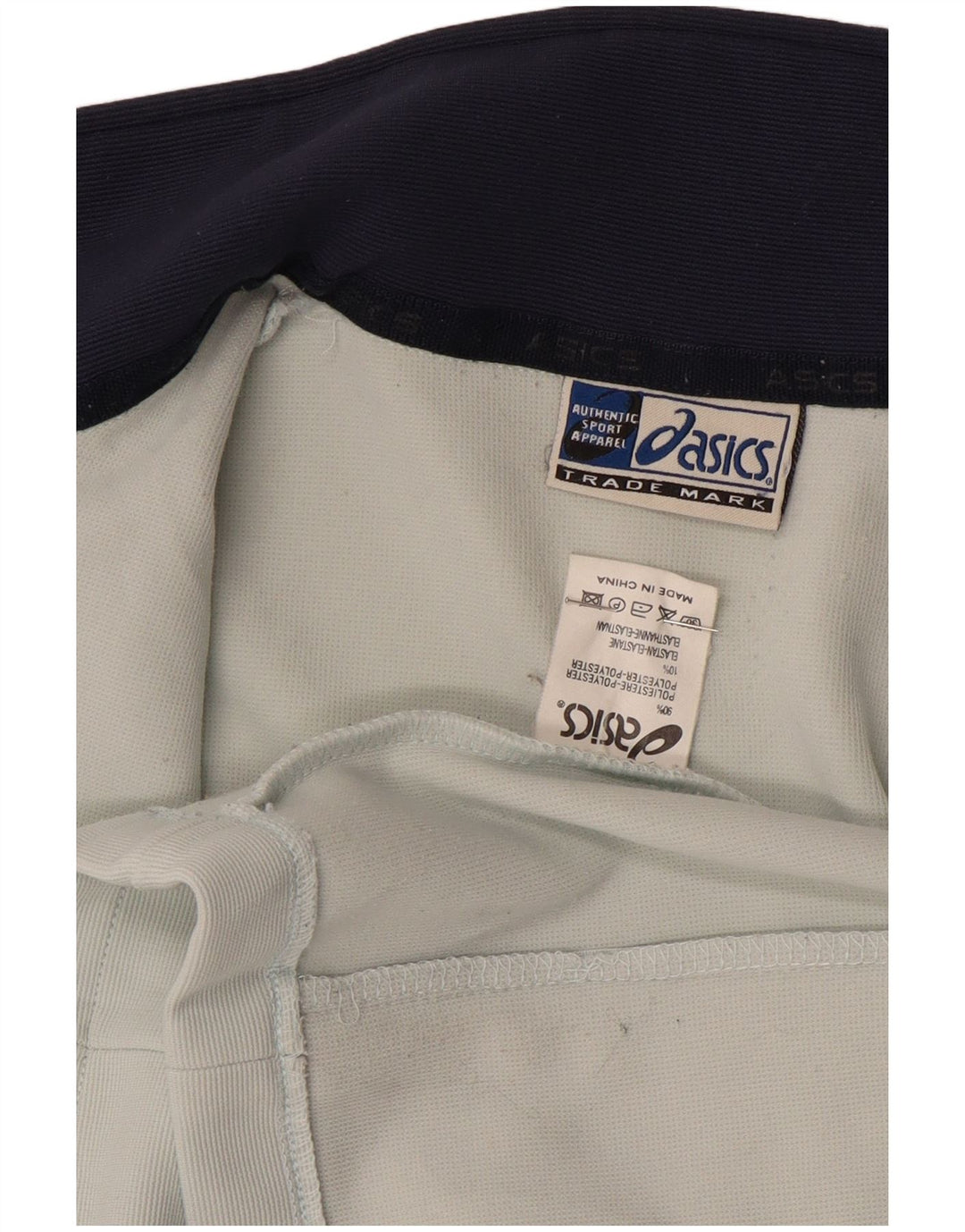 ASICS Veste de survêtement pour femme UK 14 Polyester color block blanc moyen