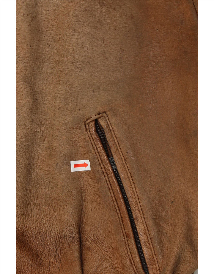 Schuh Veste en cuir pour homme UK 42 XL Cuir marron