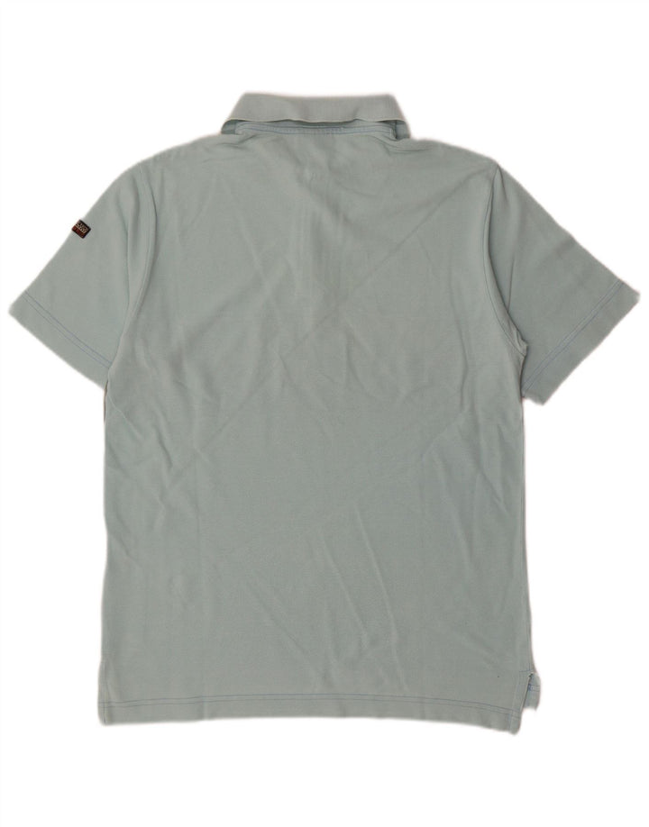 NAPAPIJRI Polo Geographic Homme Petit Bleu Colorblock Coton