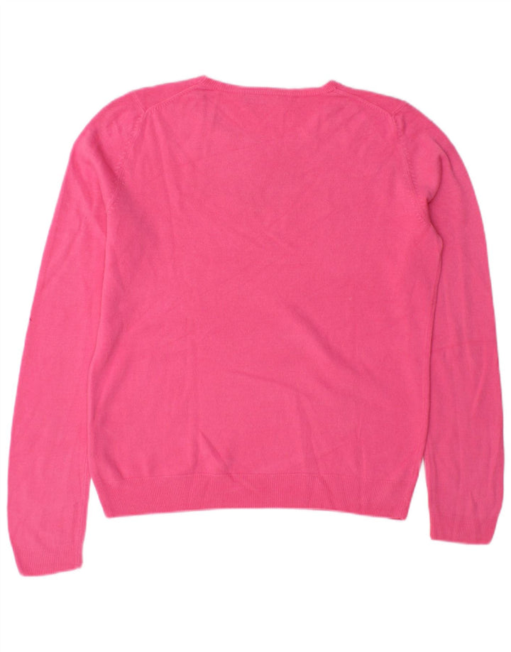 Marks & Spencer Pull à col rond pour femme UK 12 Rose moyen