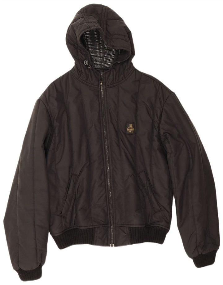 Refrigiwear Veste de pluie à capuche pour homme UK 38 Medium Noir Nylon
