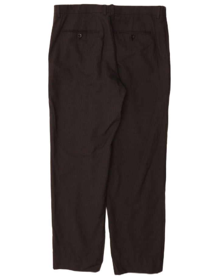 J. CREW Pantalon Chino Droit Crosby Homme W36 L30 Laine Noir