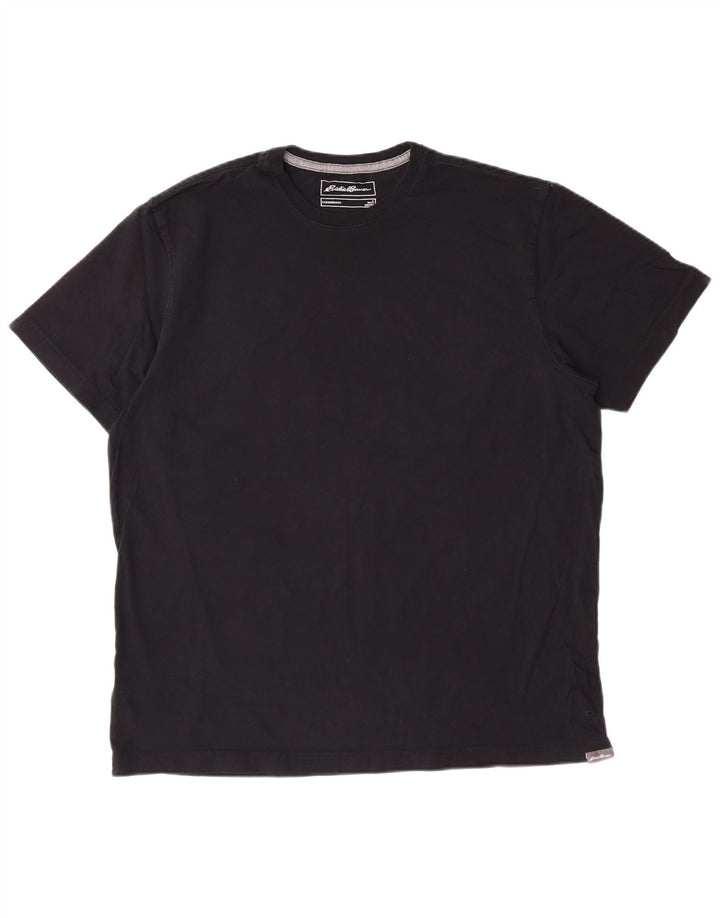 EDDIE BAUER T-Shirt Homme Haut Large Coton Noir