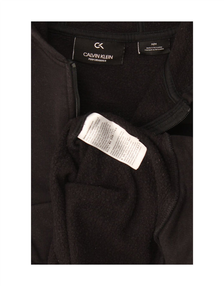 Calvin Klein Pull à capuche zippé Performance pour femme UK 14 Noir moyen