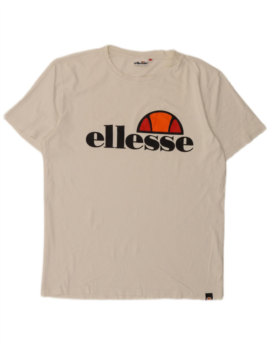 Ellesse T-Shirt Graphique Haut Large Blanc Cassé Homme