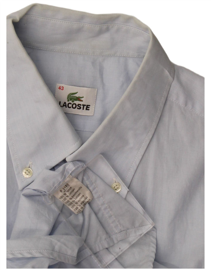 Lacoste Chemise à manches courtes homme taille 43 grand coton bleu