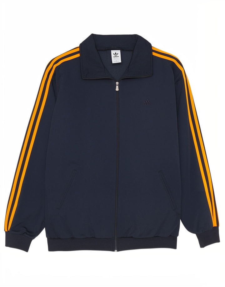 Adidas Veste de survêtement pour homme UK 42/44 Large Bleu marine Polyester
