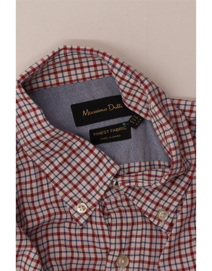 Massimo Dutti Chemise Homme Vichy Rouge Moyen