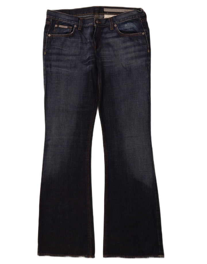 CALVIN KLEIN Jean Bootcut Femme W32 L33 Bleu Marine Coton