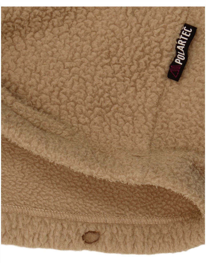 Fat Face Pull polaire Polartec à col zippé pour homme, petit, beige, polyester