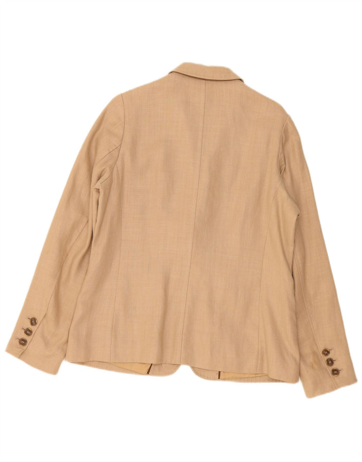 Marks & Spencer Veste blazer autographe 1 bouton pour femme UK 14 Large Beige