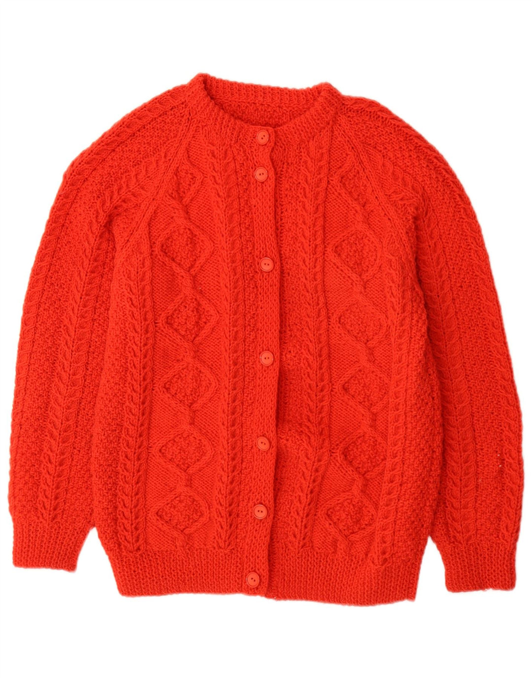 vintage Womens Jumper Sweater UK 10 Petit Rouge Géométrique