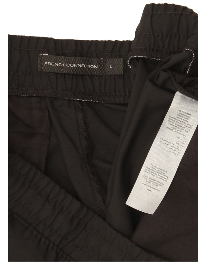 FRENCH CONNECTION Pantalon Chino Joggers Femme Large W34 L29 Gris