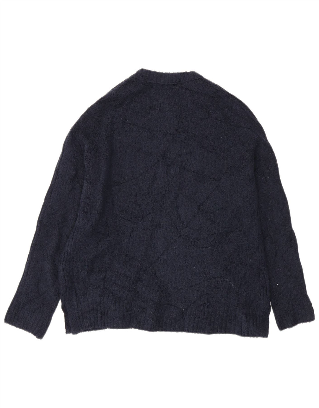 Marks & Spencer Pull à col rond pour femme UK 14 Bleu marine moyen