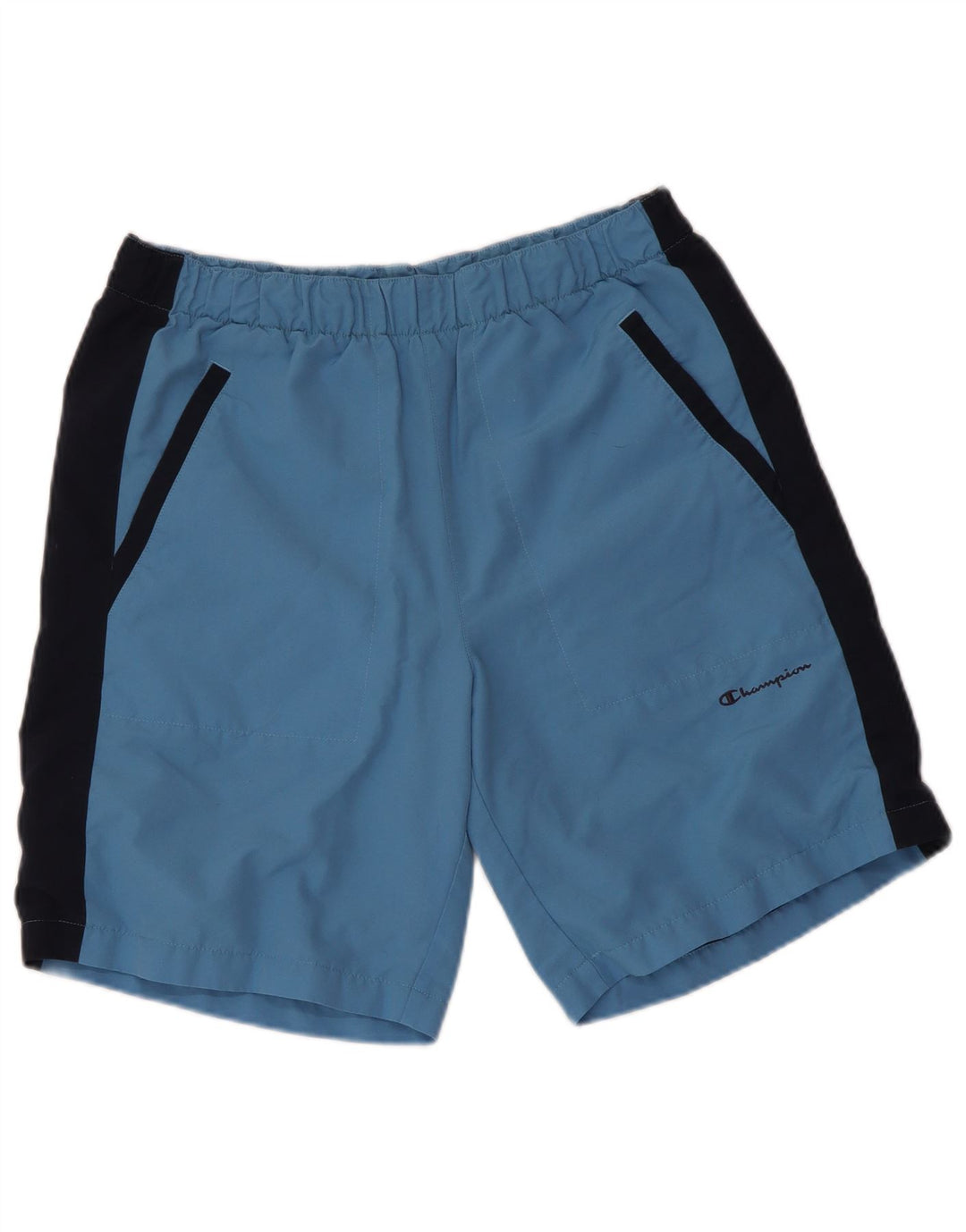 CHAMPION Short de Bain Homme Bleu Moyen Polyester Colorblock
