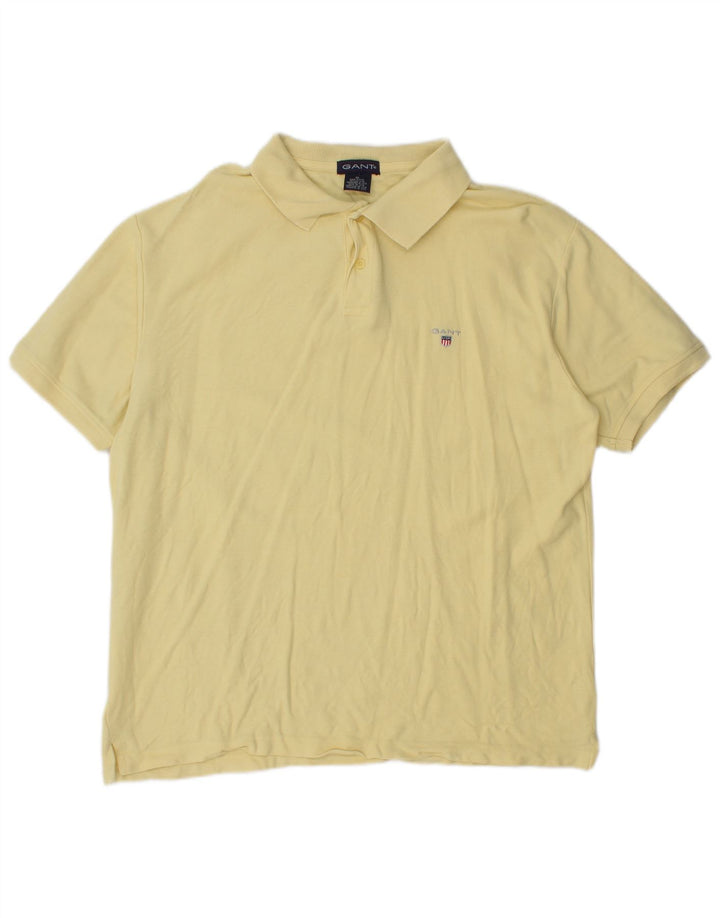 Gant Polo Homme XL Jaune Coton