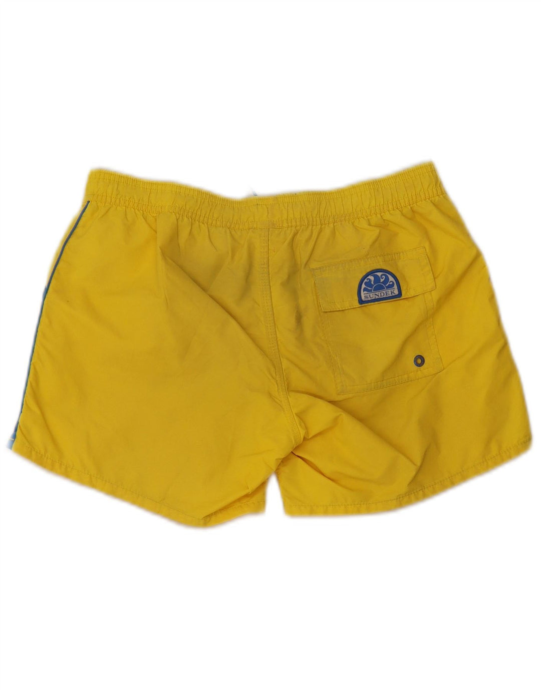 Sundek Short de bain garçon 13-14 ans jaune polyester