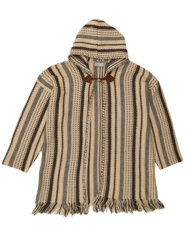 ONYX Cardigan à capuche surdimensionné pour femme UK 18 XL Beige rayé