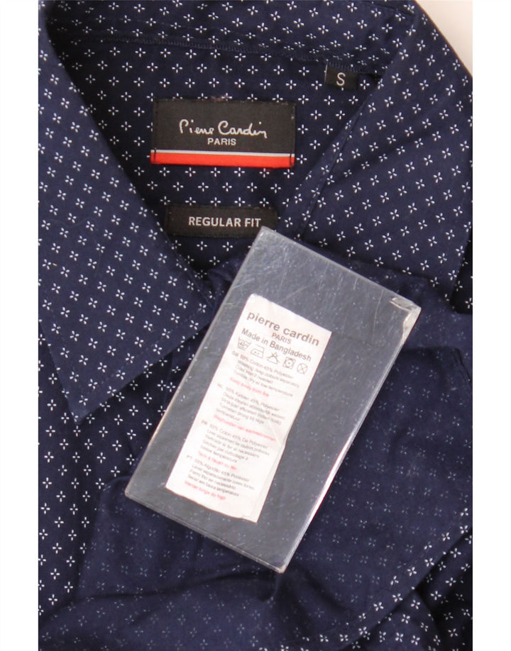 Pierre Cardin Chemise Regular Fit Petit Coton À Pois Bleu Marine