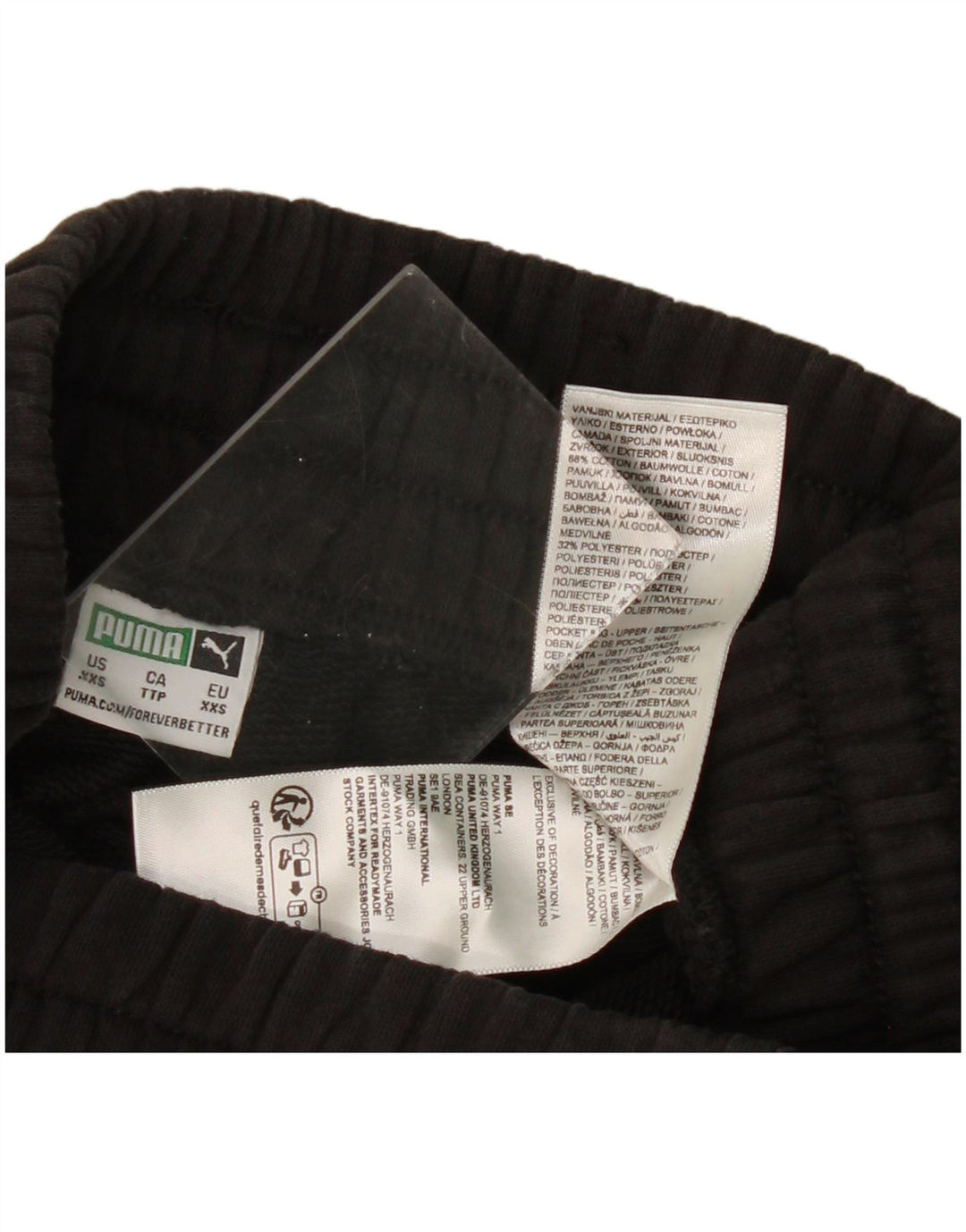 Puma Pantalon de survêtement large pour femme 2XS W22 L23 Noir Coton