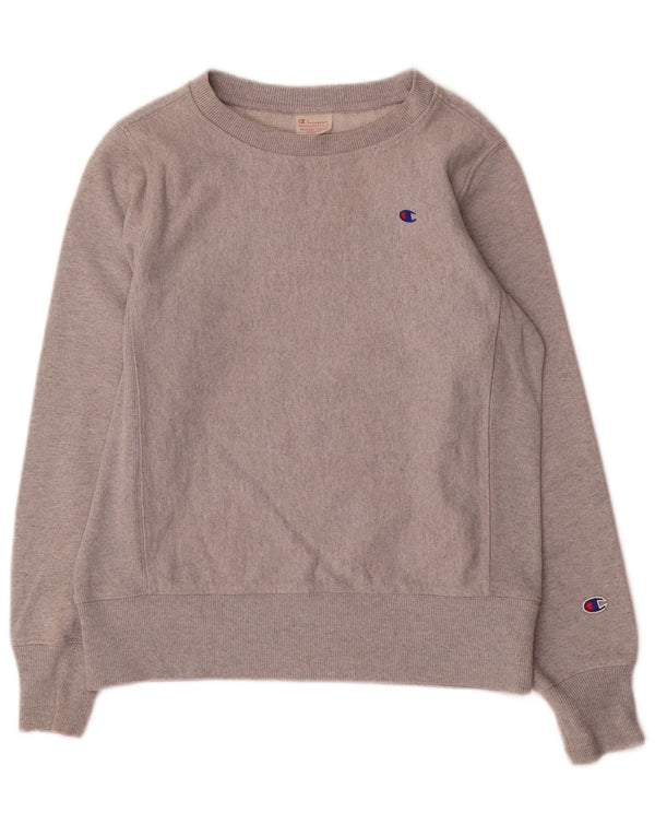 Champion Sweat-shirt pour femme UK 14 Gris moyen Coton