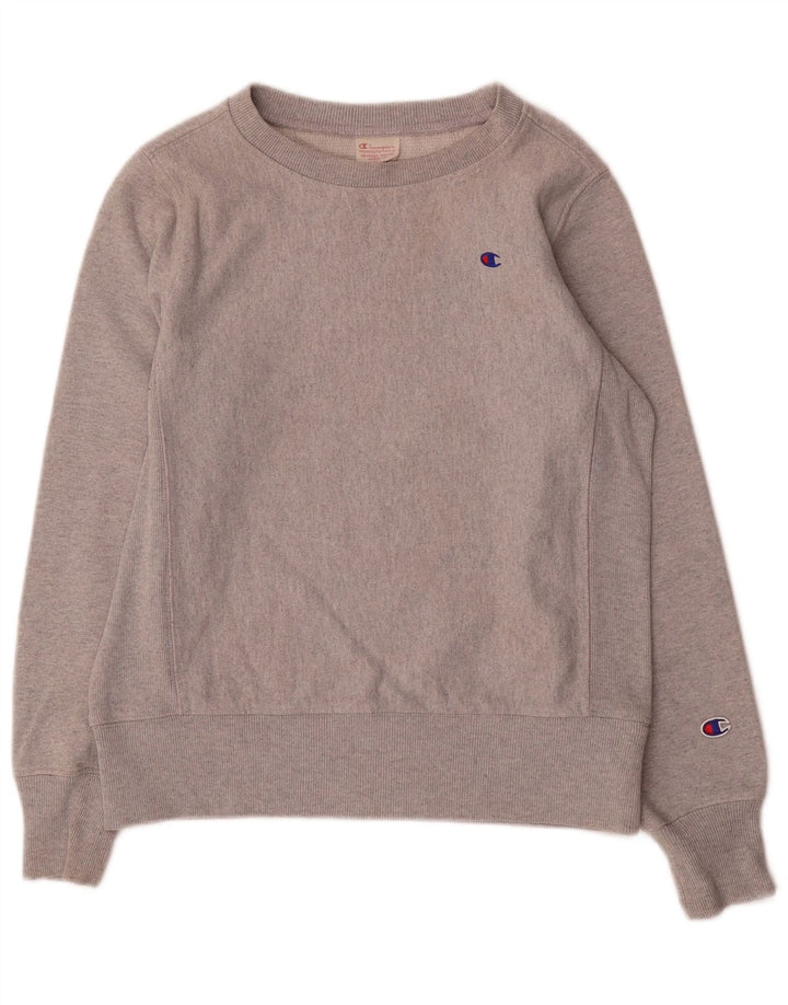 Champion Sweat-shirt pour femme UK 14 Gris moyen Coton