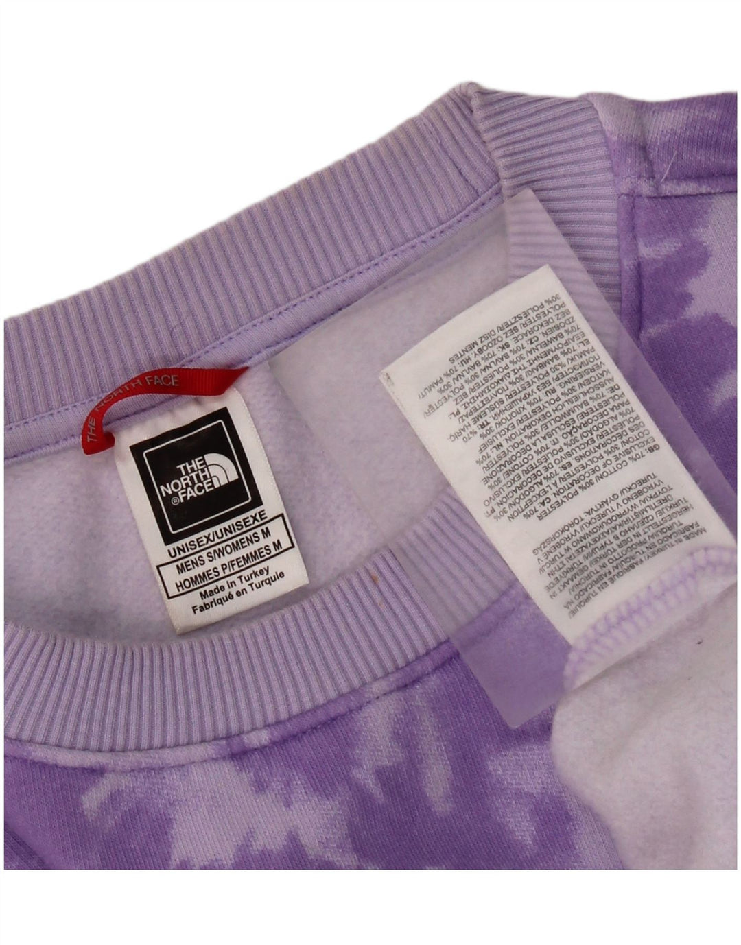 The North Face Sweat-shirt pour homme en coton tie-dye violet moyen