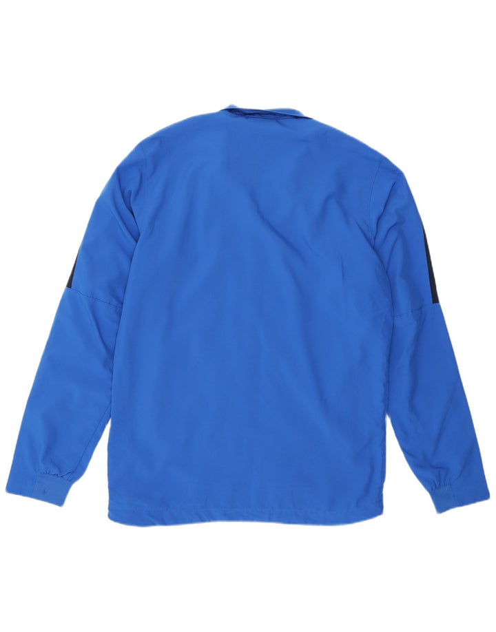 NIKE Mens Dri Fit Tracksuit Top Jacket Medium Blue Colourblock Polyester