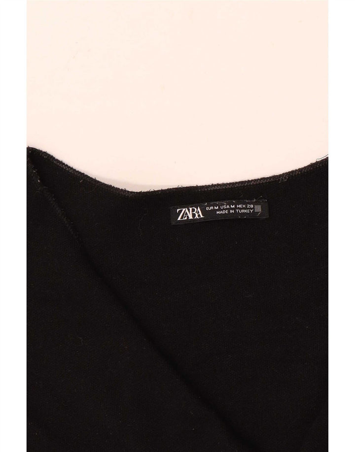 Zara Gilet Femme UK 12 Moyen Noir