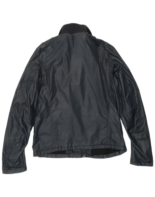 G-STAR Veste Bomber Femme UK 14 Medium Bleu Marine Polyamide