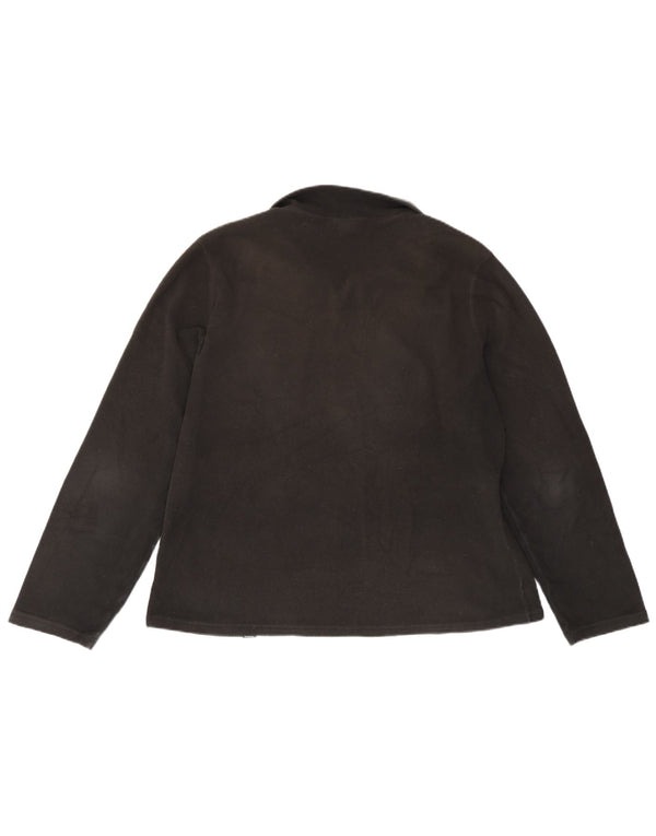 The North Face Pull polaire à col zippé pour femme UK 18 XL Noir Polyester