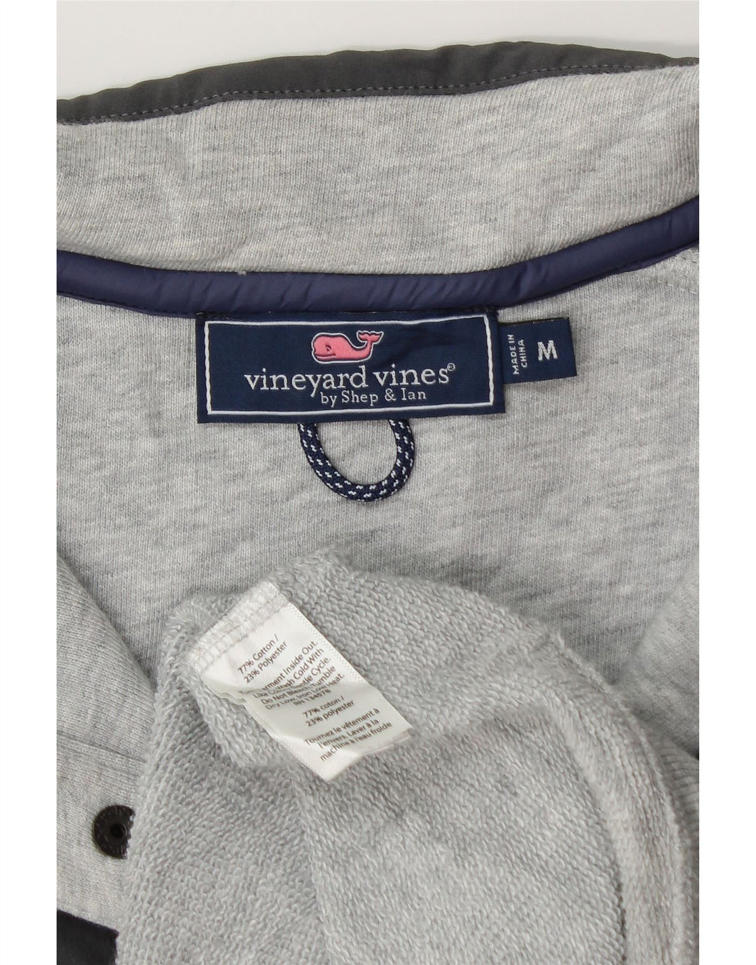 VINEYARD VINES Sweat-shirt coupe ample pour homme Gris moyen Colourblock