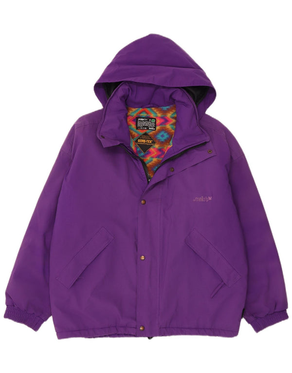 Mello's Veste coupe-vent à capuche Gore-Tex coupe ample pour homme UK 34 XS Violet