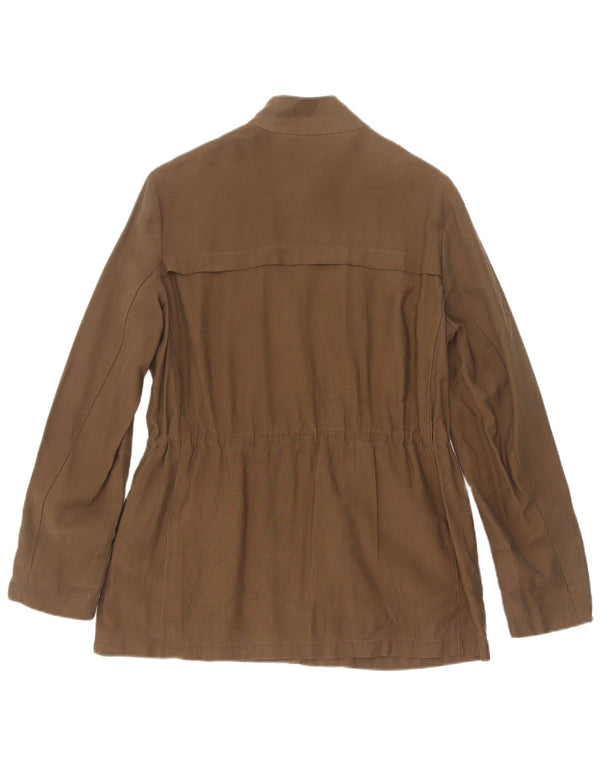 Zara Veste utilitaire pour femme UK 14 Medium Kaki Viscose