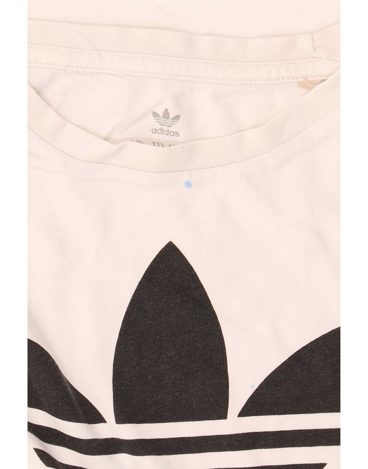 Adidas T-Shirt Graphique Garçon 10-11 Ans Blanc